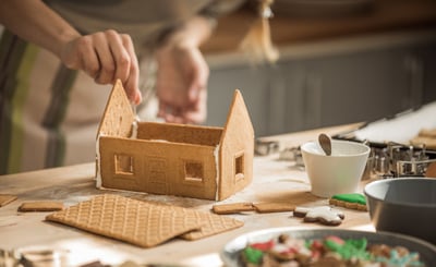 Pepparkakshusbyggande