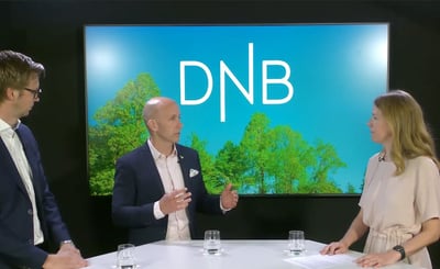 Skärmdump från samtalet om grön finansiering
