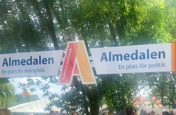 Bild på entrén till Almedalen