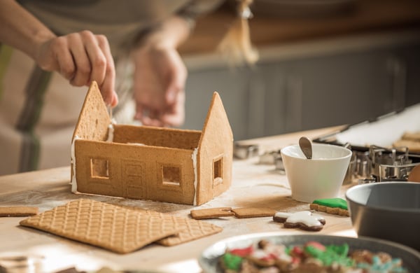 Pepparkakshusbyggande