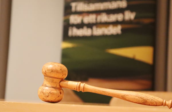 Mötesklubba på ett av Landshypoteks regionmöten