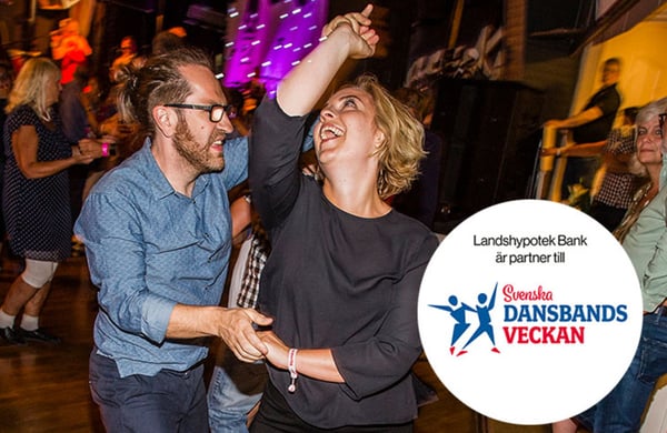 Dansande par på Svenska Dansbandsveckan