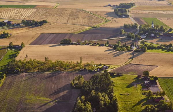 Landskap från ovan