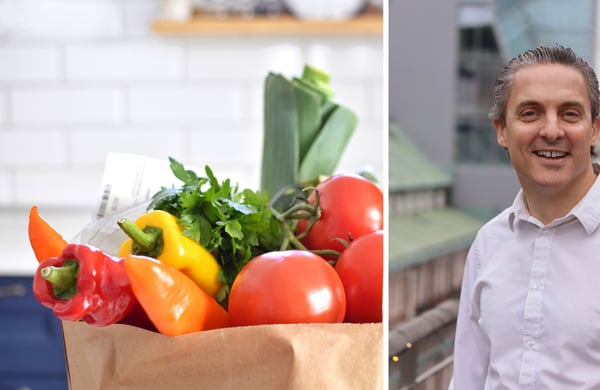 Matkasse och Landshypoteks hållbarhetsanalytiker Joshua Prentice