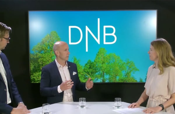 Skärmdump från samtalet om grön finansiering