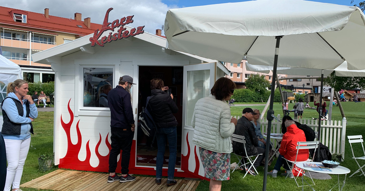Buggebo, friggeboden som Landshypotek lät Larz Kristerz designa under dansbandsveckan 2019.